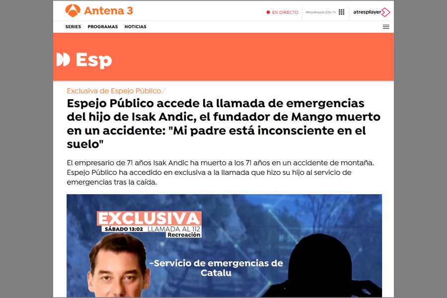 muere el fundador de mango